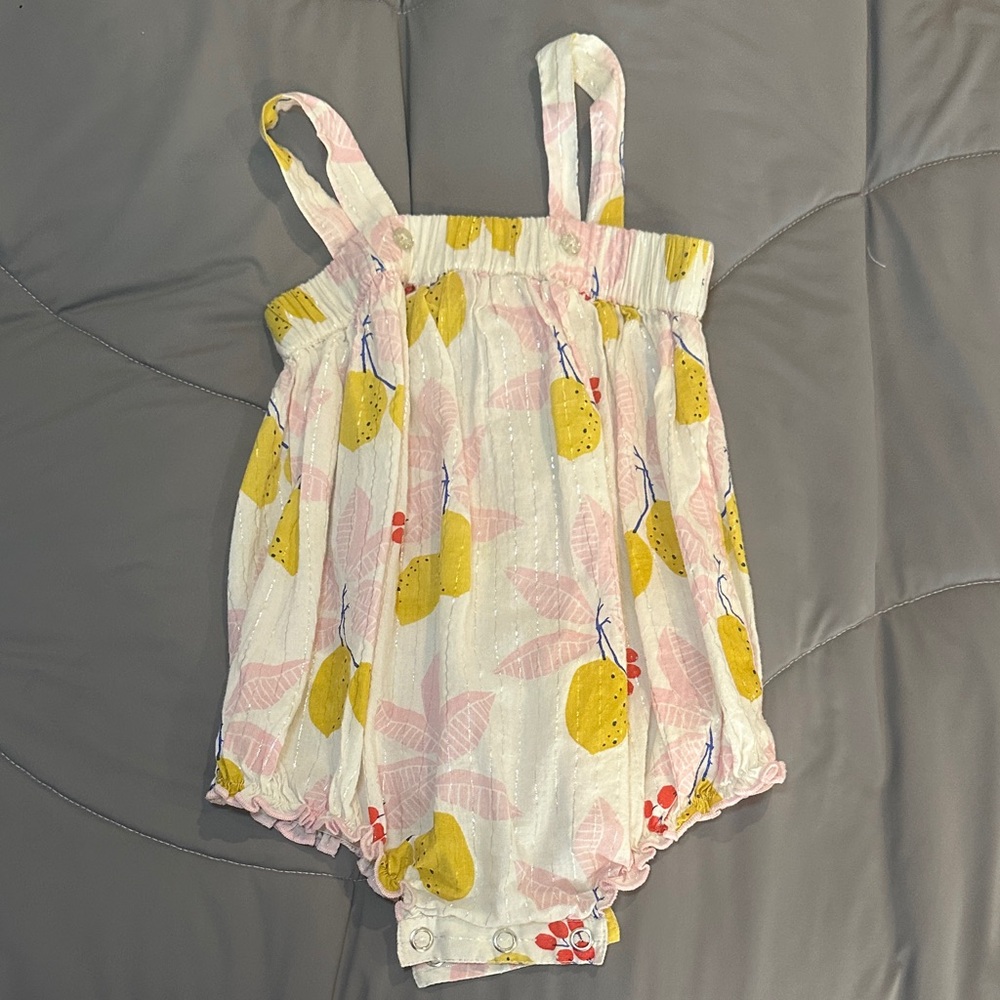 Pink chicken lemon romper - Picture 2 of 5